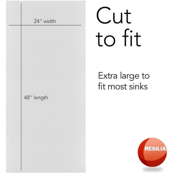 Premium Under The Sink Mat- Large Universal Size, Cut to Fit Cabinets, Shelf - Picture 3 of 7